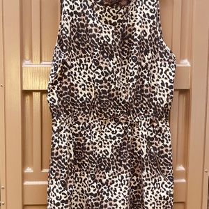 Leopard Print Lightweight Dress 2X